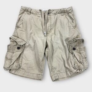 Aeropostale Shorts Men's Size 34 Khaki Cargo Classic Fit Baggy Grunge Skater Y2K